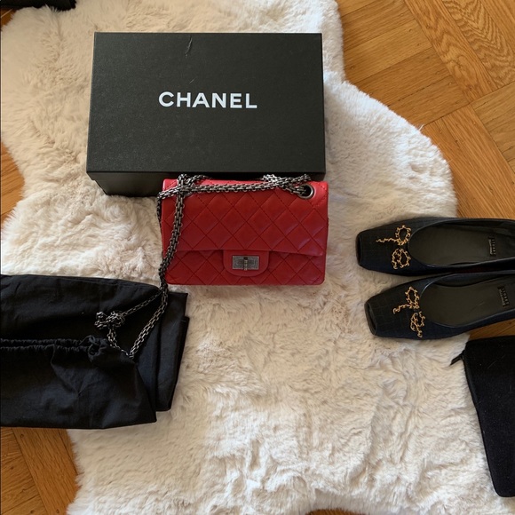 CHANEL Handbags - Chanel 2.55 Reissue 224 Small Aged Calfskin Red